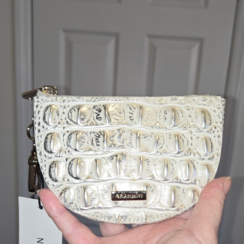 Brahmin Britt Attachable Coin Purse in Ivory Dream Melbourne. NWT.
